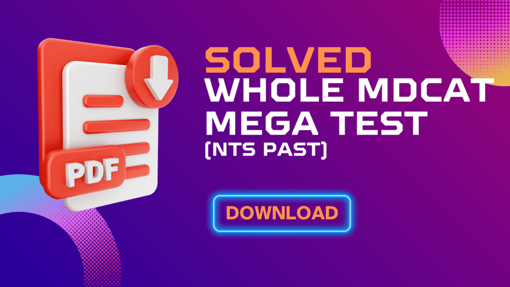 MDCAT Mock test with answers pdf (From nts past)