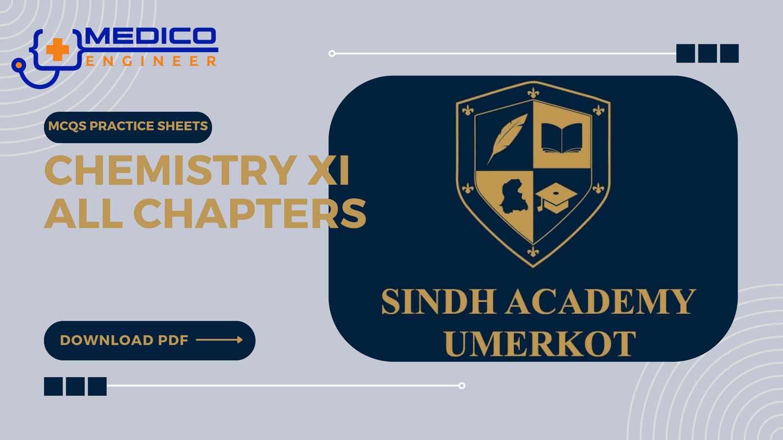sindh academy umerkot Chemistry 11 mcqs pdf