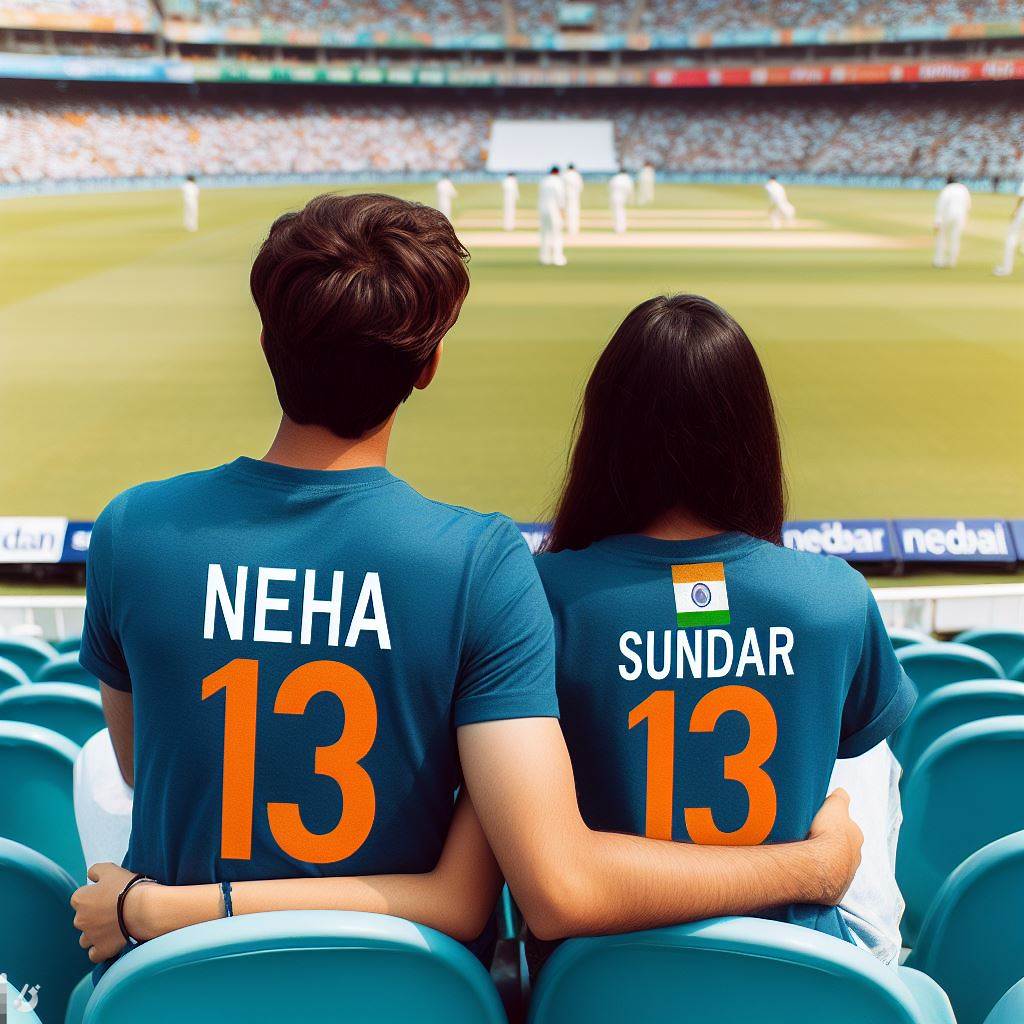 3d image of cricket ipl of young couple created by bing ai image creator