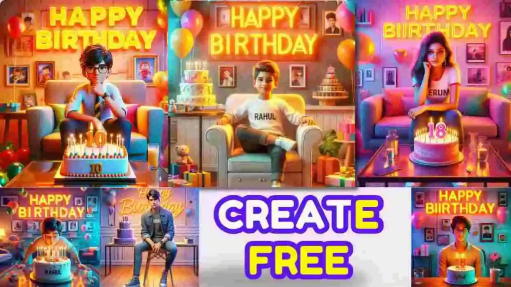 3D Bing AI Happy Birthday Images Prompts Text Copy Paste for Boys & Girls
