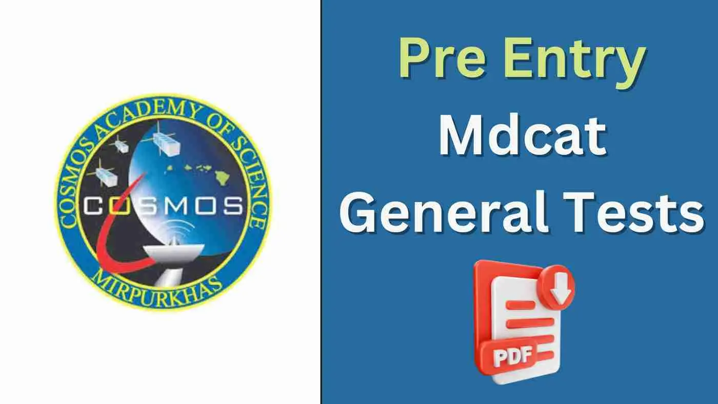 Cosmos academy pre entry mdcat general tests