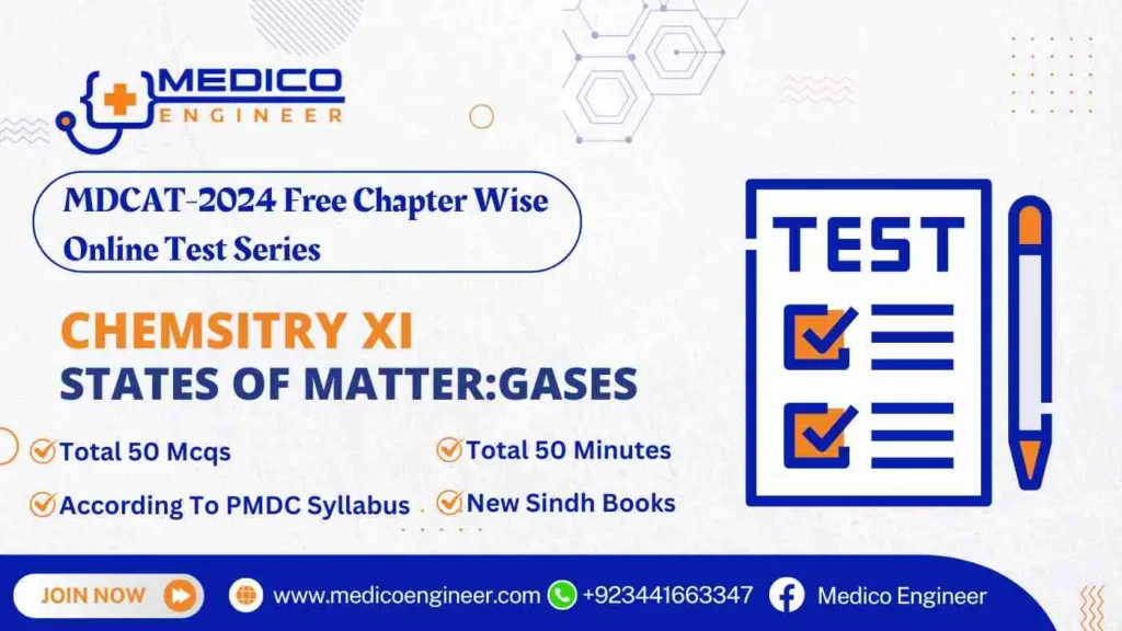 chemistry xi states of matter gases online test mdcat