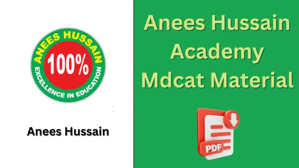 Anees Hussain Academy MDCAT study Material