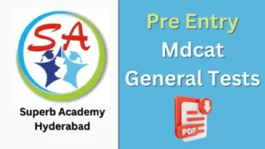 Superb academy hyderabad Mdcat General tests