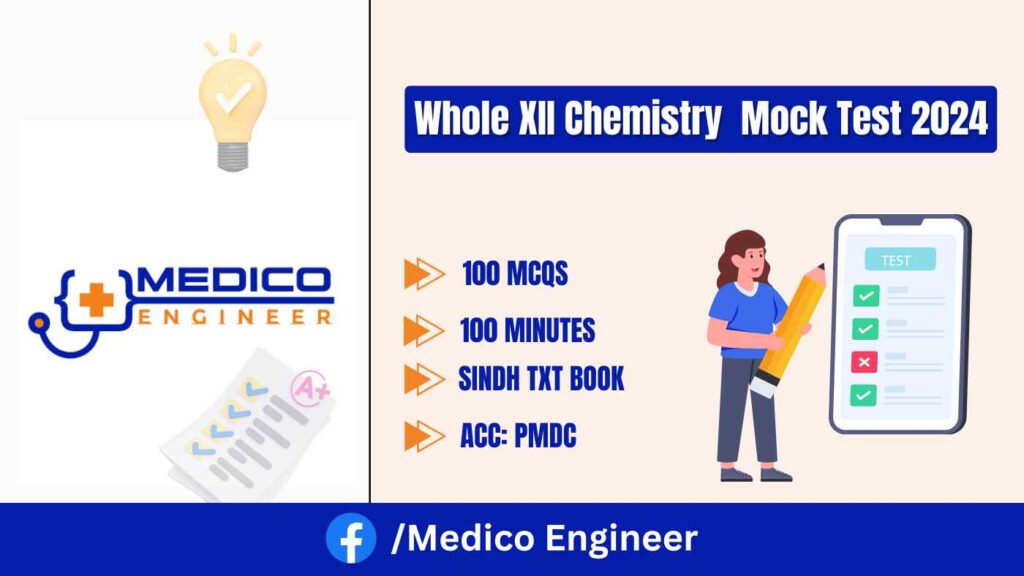 Whole XII Chemistry Mdcat Online Test-1 2024