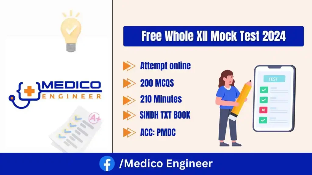 Whole XII Mdcat Online Mock Test-1